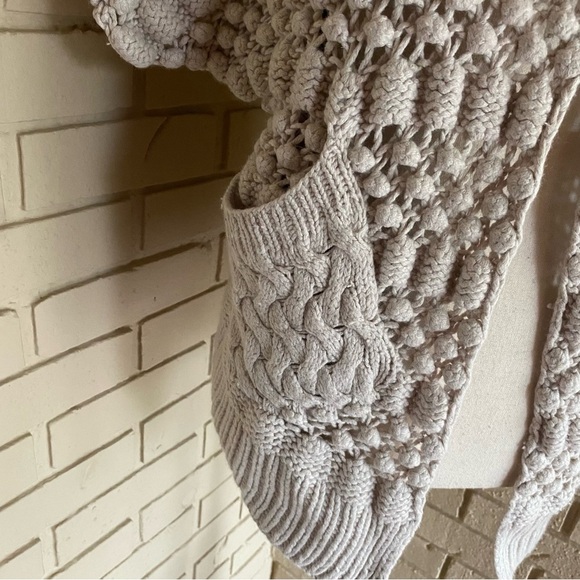 Rebecca Taylor Womens Cotton Wool Sleeveless Buttoned Sweater Vest Beige XS / S - Picture 3 of 11